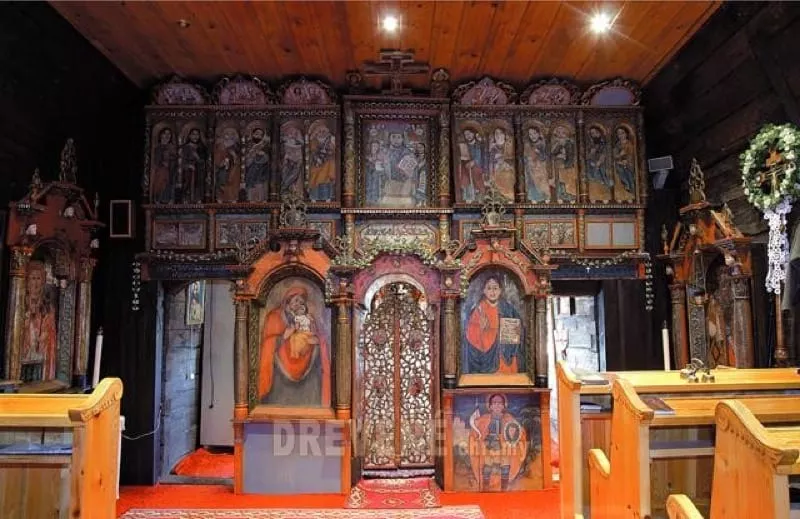Dreveny kostolik v Ruskej Bystrej, interier