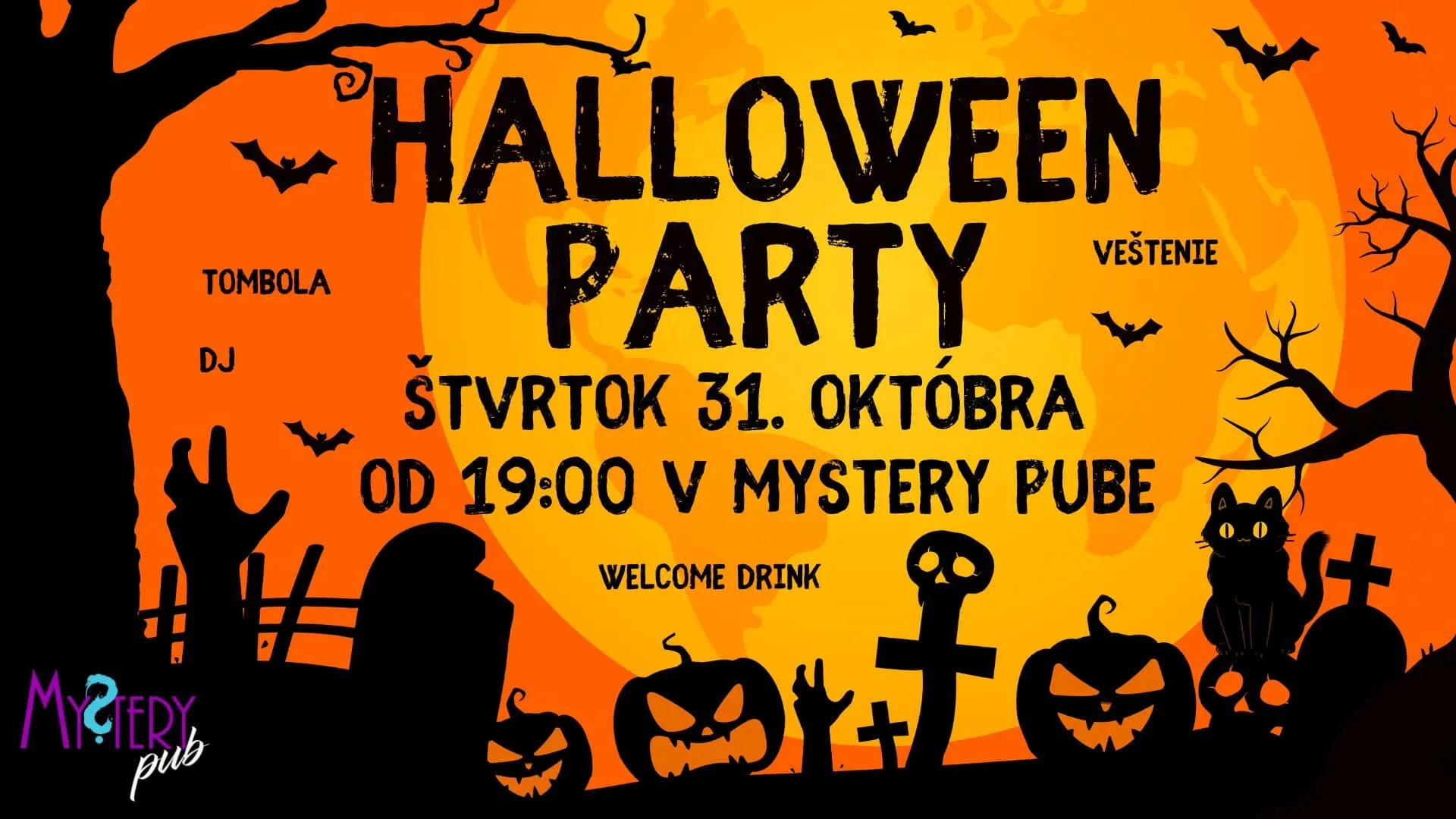 Mystery hallowenska párty