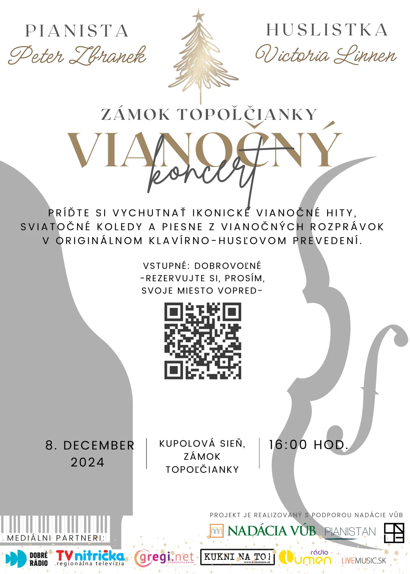 Vianočný koncert PV Acoustic na zámku Topoľčianky