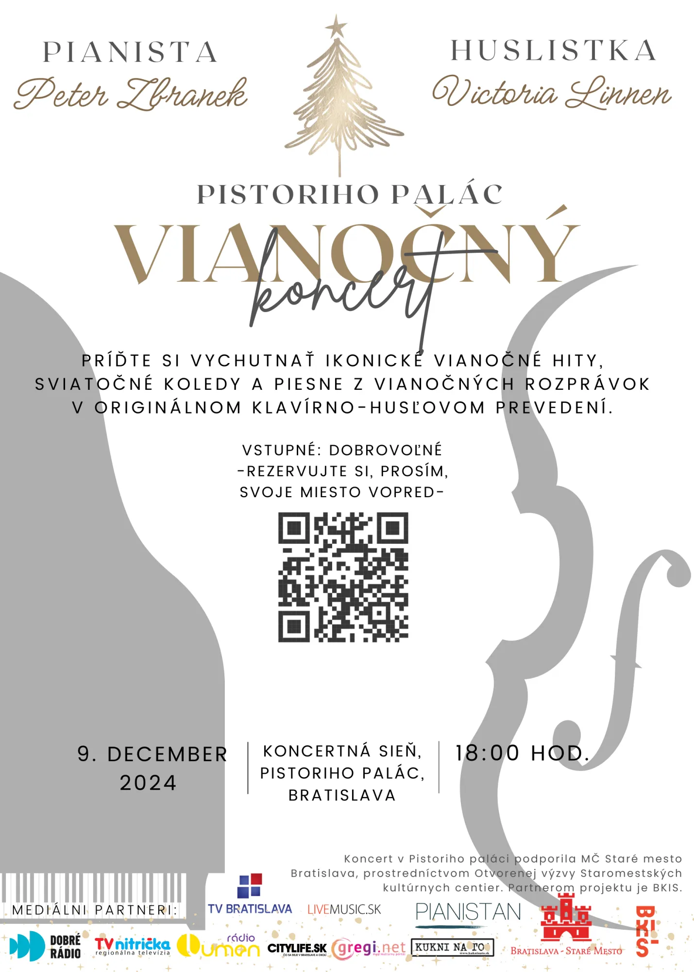 Vianočný koncert PV Acoustic v Pistoriho paláci