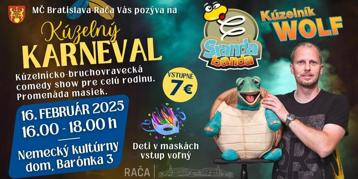 Kúzelný karneval – SRANDA BANDA a Kúzelník WOLF