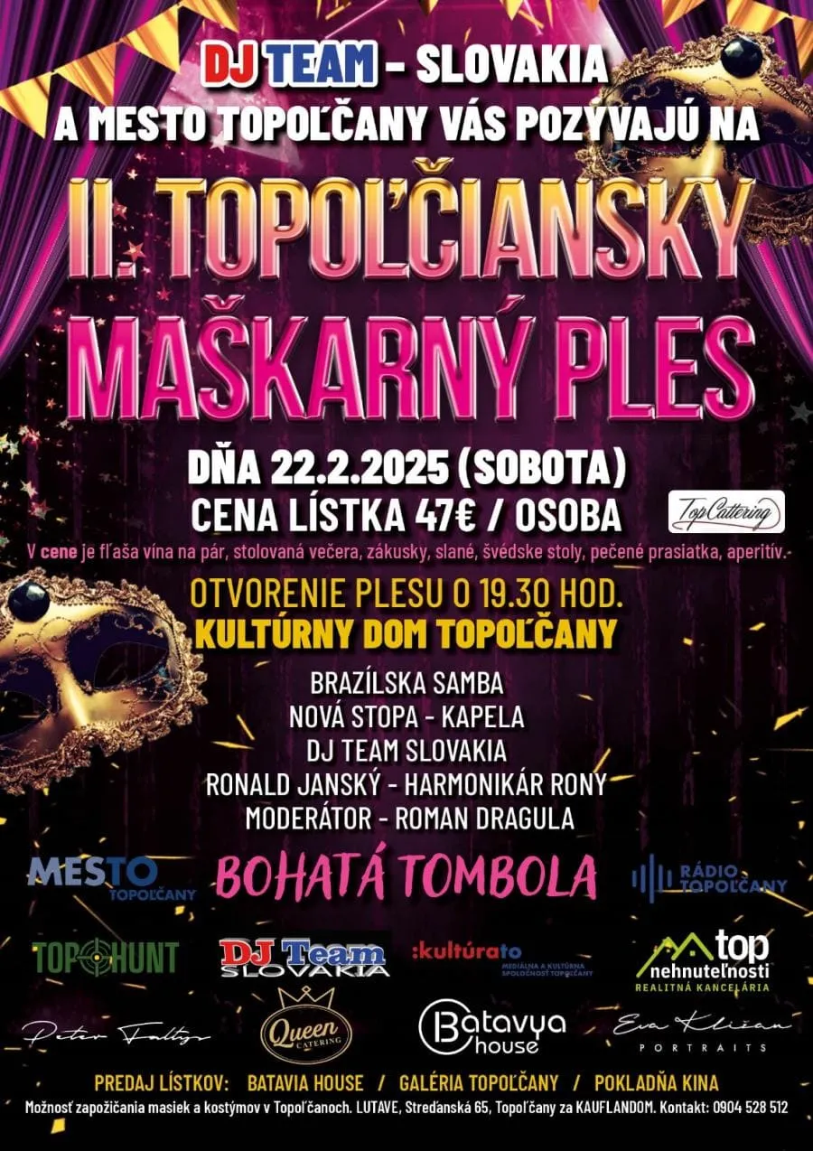 II. Topoľčiansky maškarný ples