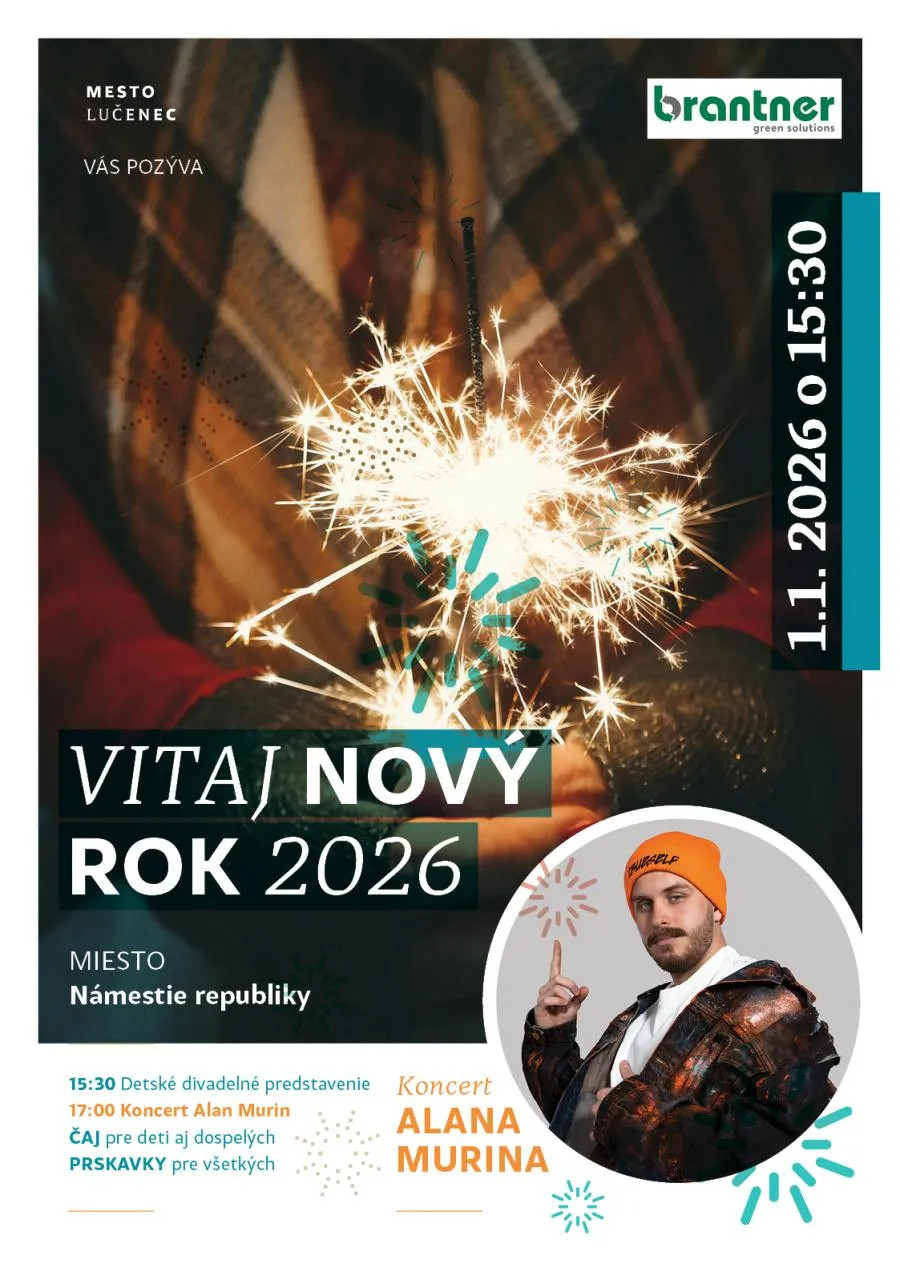 Povery Novy Rok VITAJ NOVÝ ROK 2026 - Lučenec