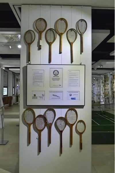 expozicia v tenisovom muzeu