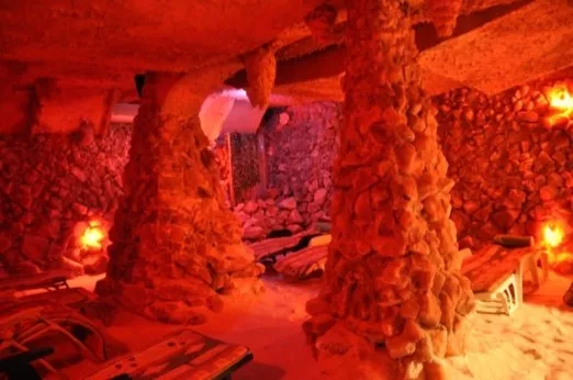 Solna jaskyna v penzione Iveta - interier solnej jaskyne