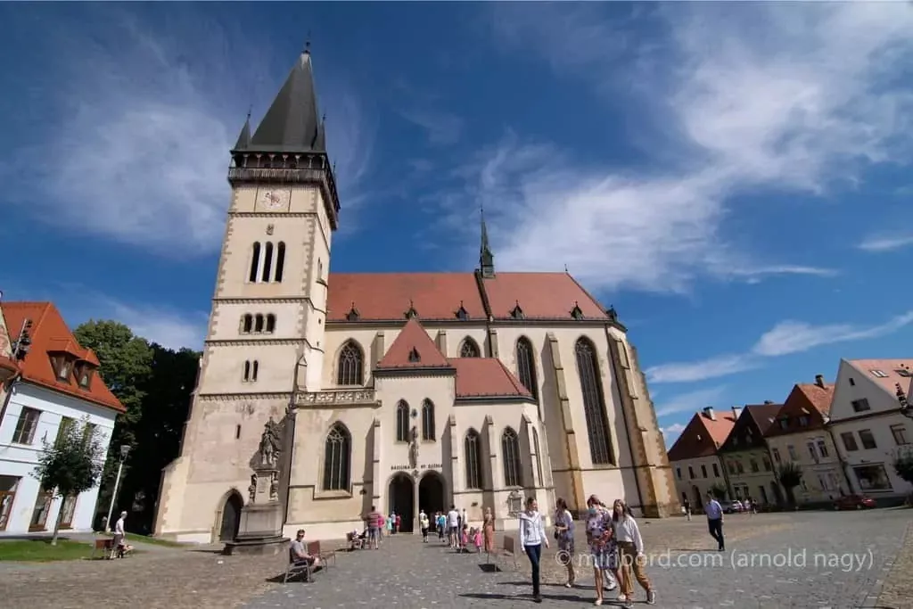 Bazilika sv Egidia na namesti v Bardejove