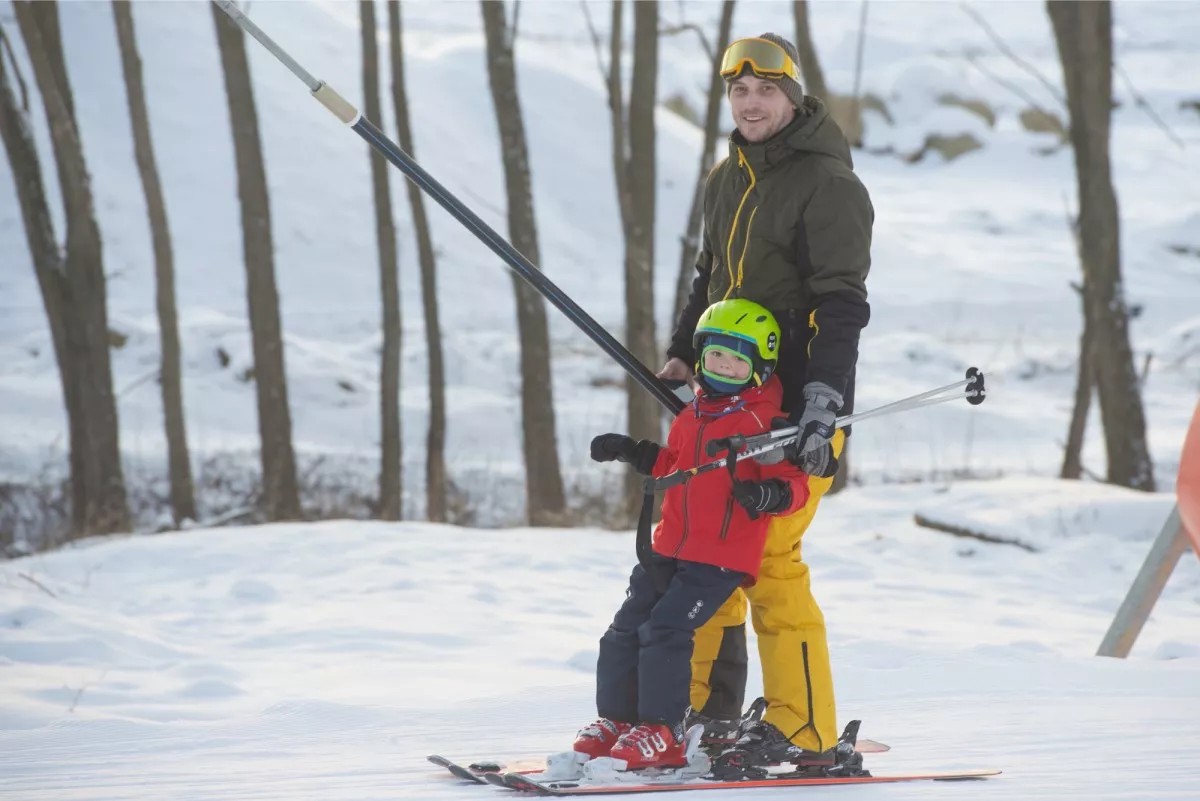 areal ski demanova otec so synom na pome
