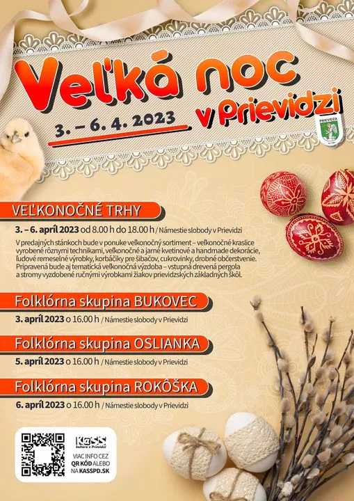 Veľkonočný program a veľkonočné trhy v Prievidzi