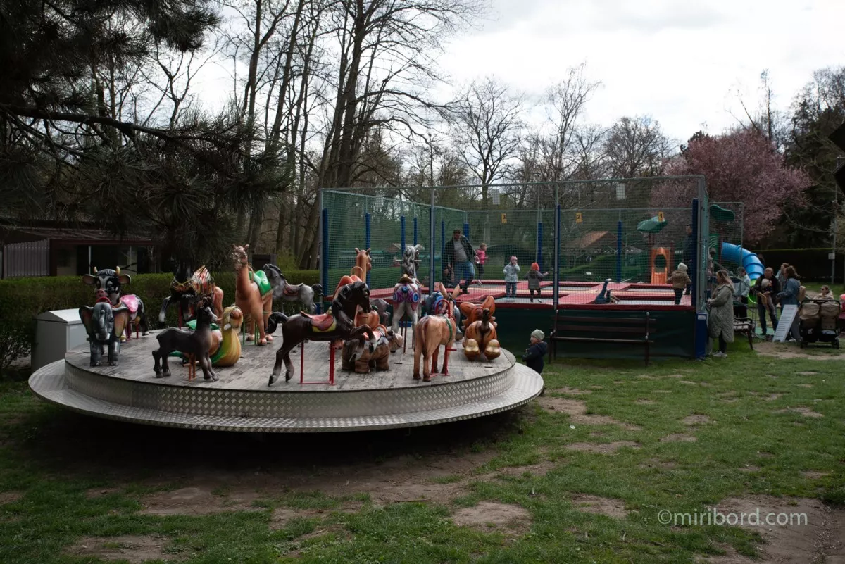 Zoo Bratislava kolotoce a trampolina