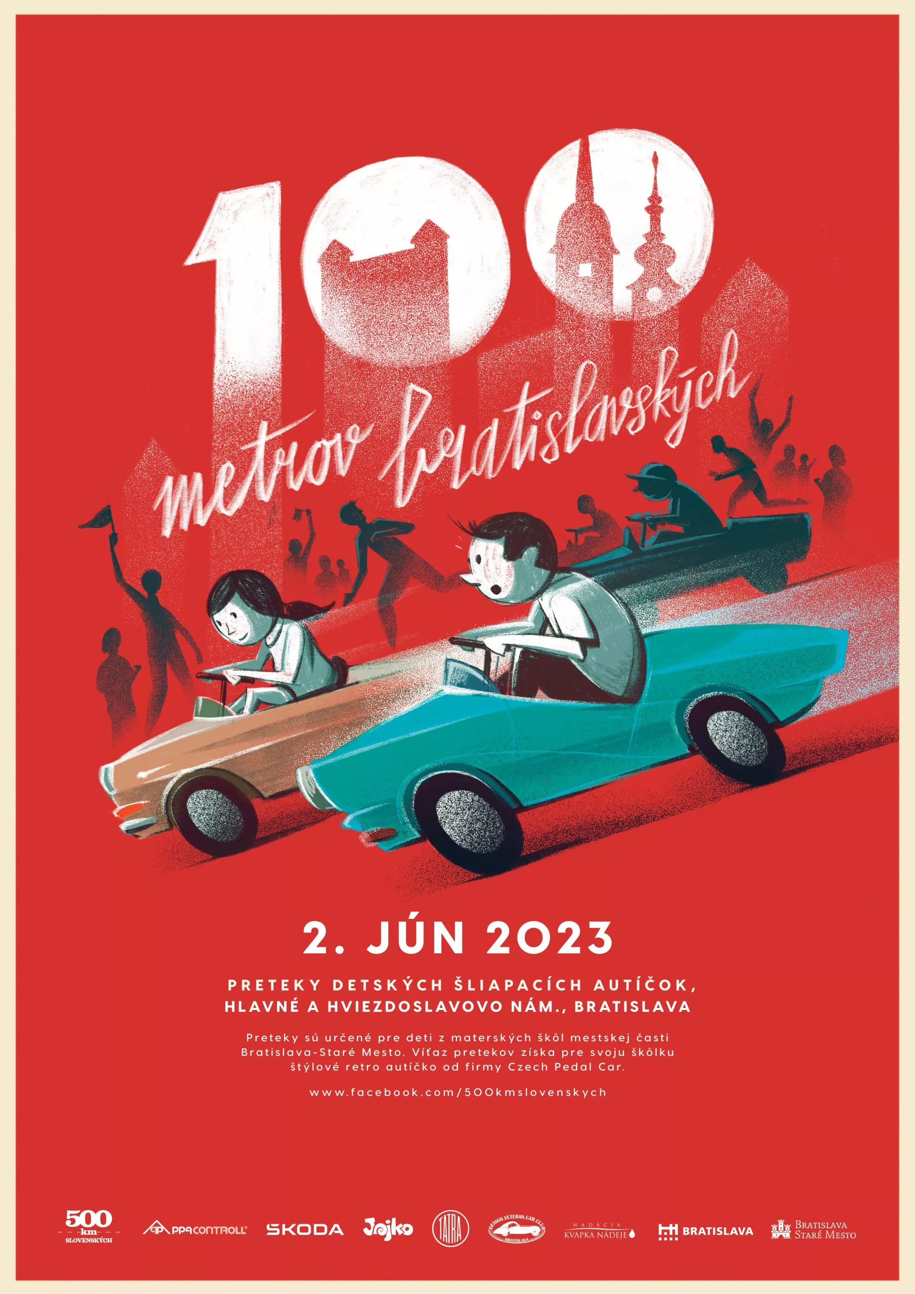 100 metrov bratislavských 2023