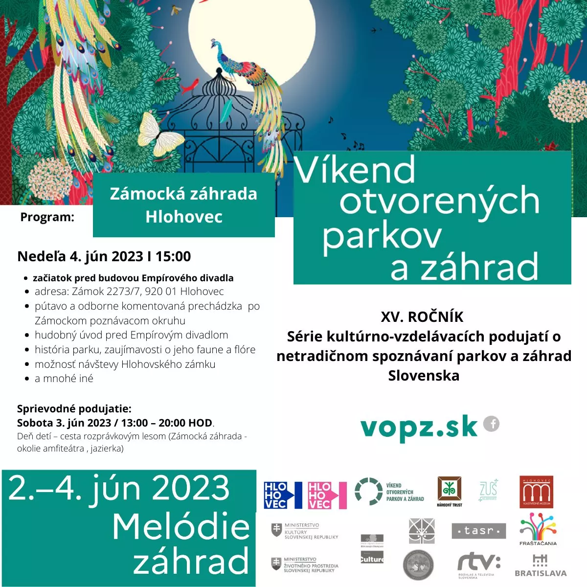 Víkend otvorených parkov a záhrad v Hlohovci