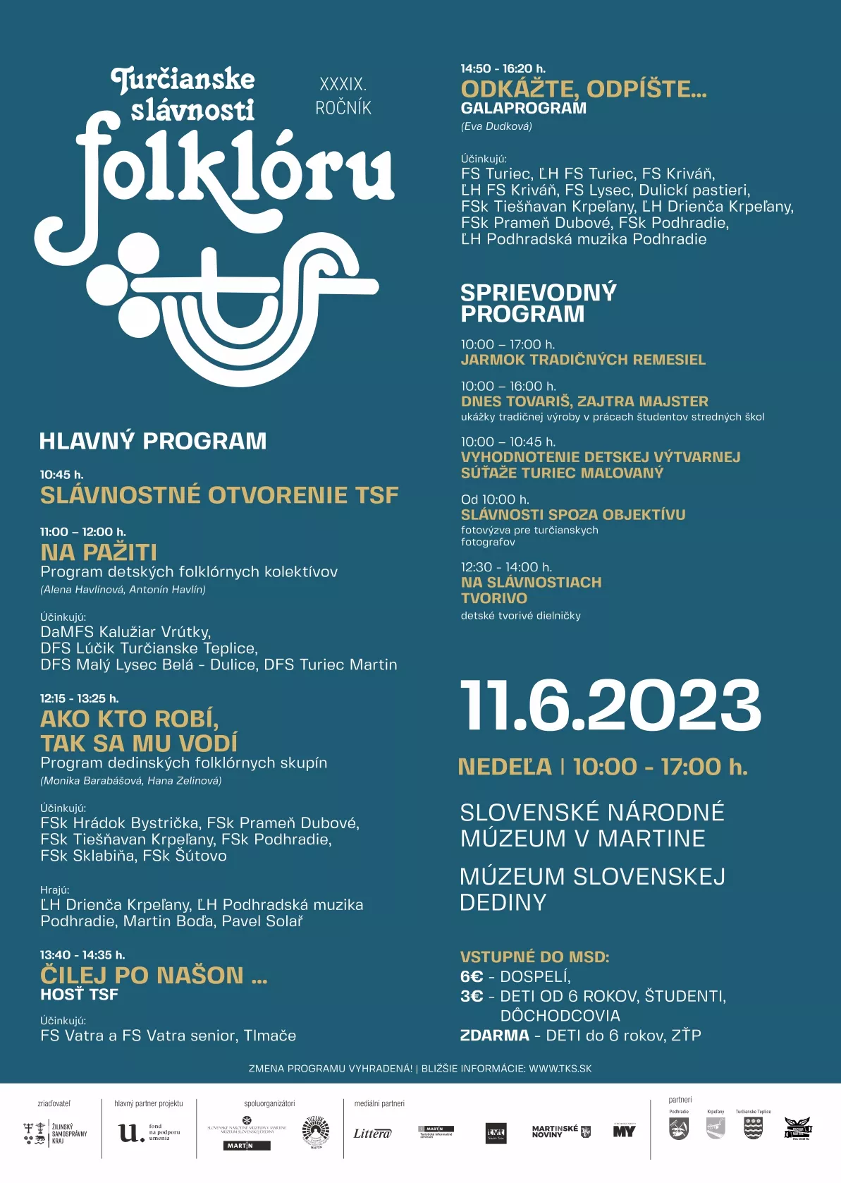 Turčianske slávnosti folklóru