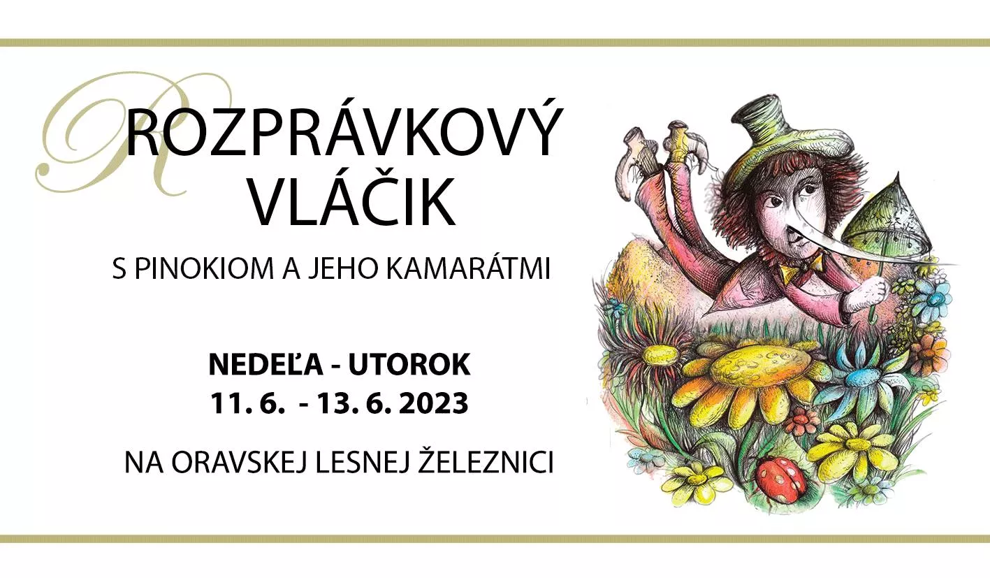 Rozprávkový vláčik s Pinokiom a jeho kamarátmi