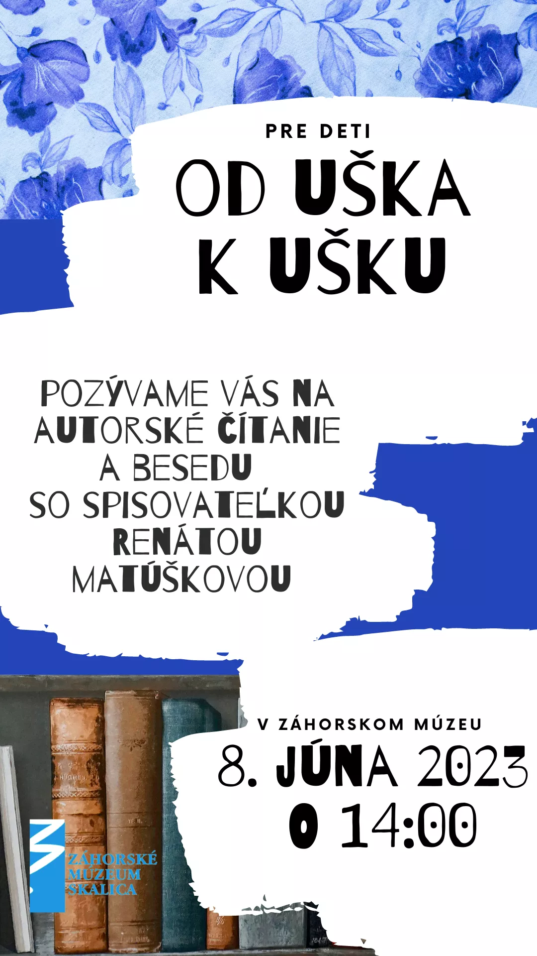 Od uška k ušku - čítanie pre deti a beseda s Renátou Matúškovou