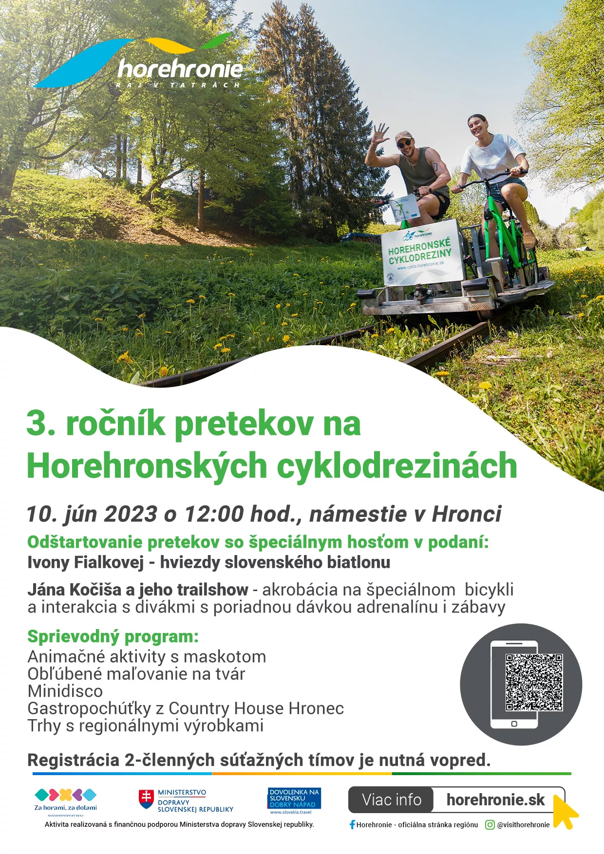 3. ročník pretekov na Horehronských cyklodrezinách