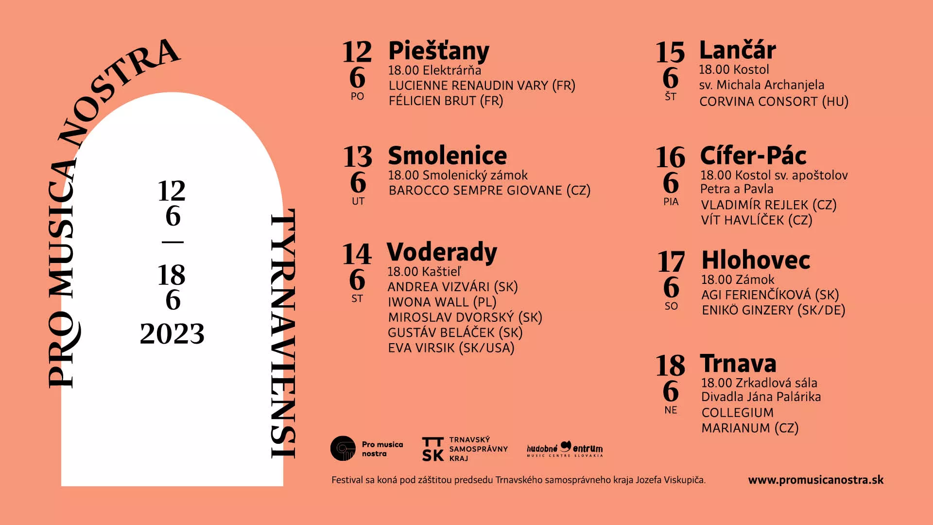 Pro Musica Nostra Tyrnaviensi 2023 v kaštieli Voderady