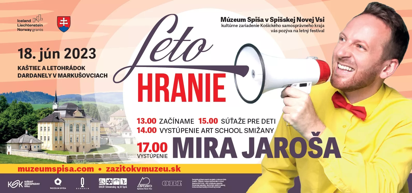Leto hranie a vystúpenie Mira Jaroša