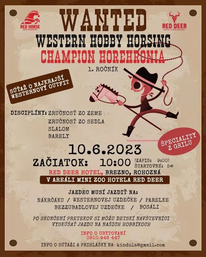 Wanted western hobby horsing champion Horehronia