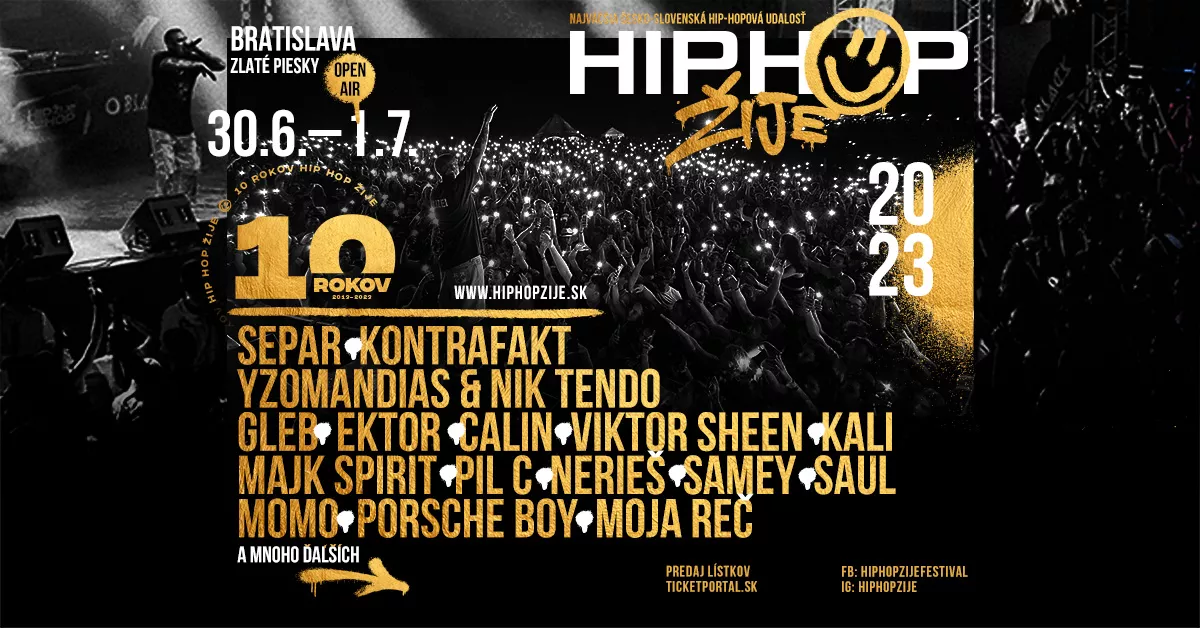 HIP HOP ŽIJE 2023 | Bratislava 10. ročník