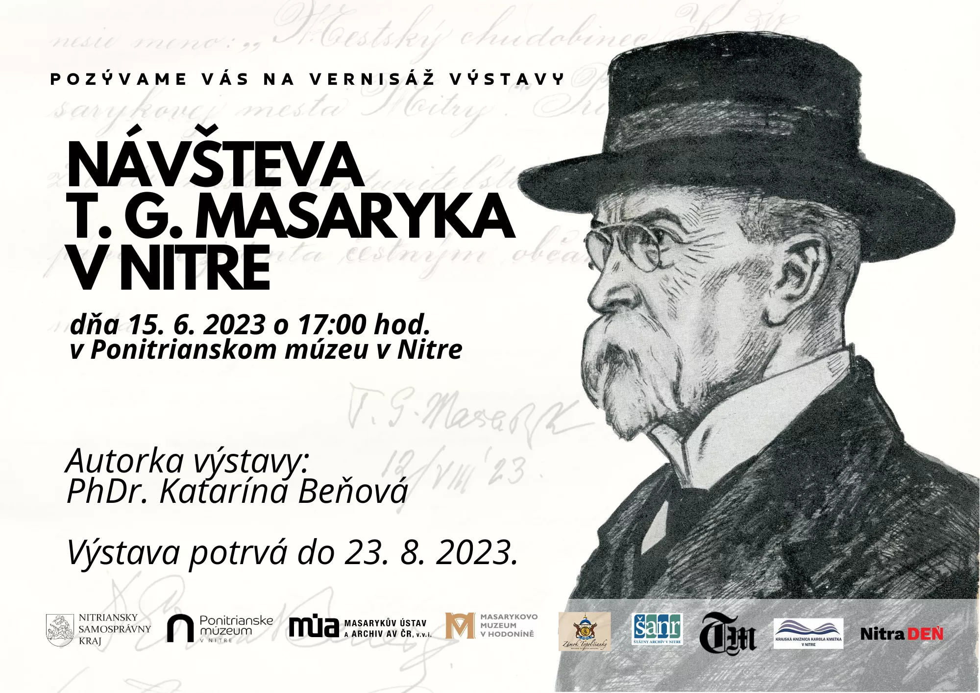 Vernisáž k výstave Návšteva T. G. Masaryka v Nitre