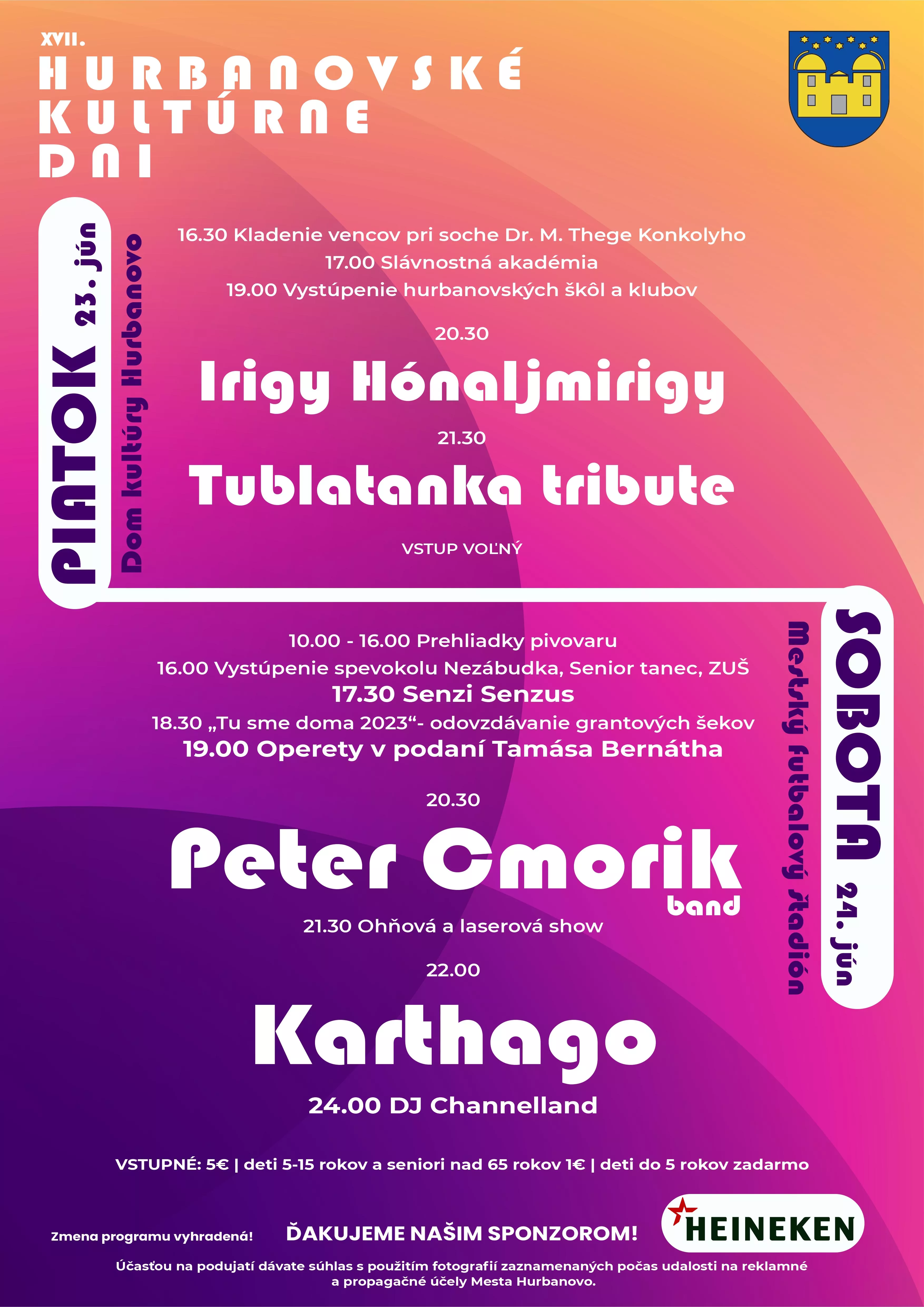 Hurbanovské kultúrne dni 2023