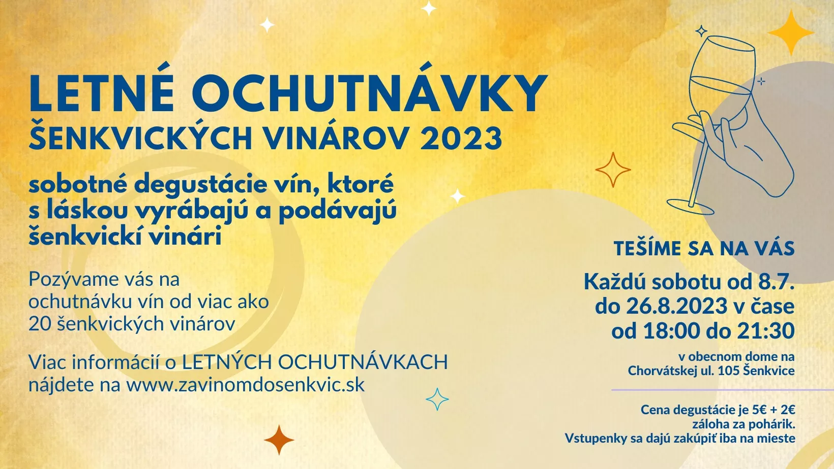 LETNÉ OCHUTNÁVKY ŠENKVICKÝCH VINÁROV 2023