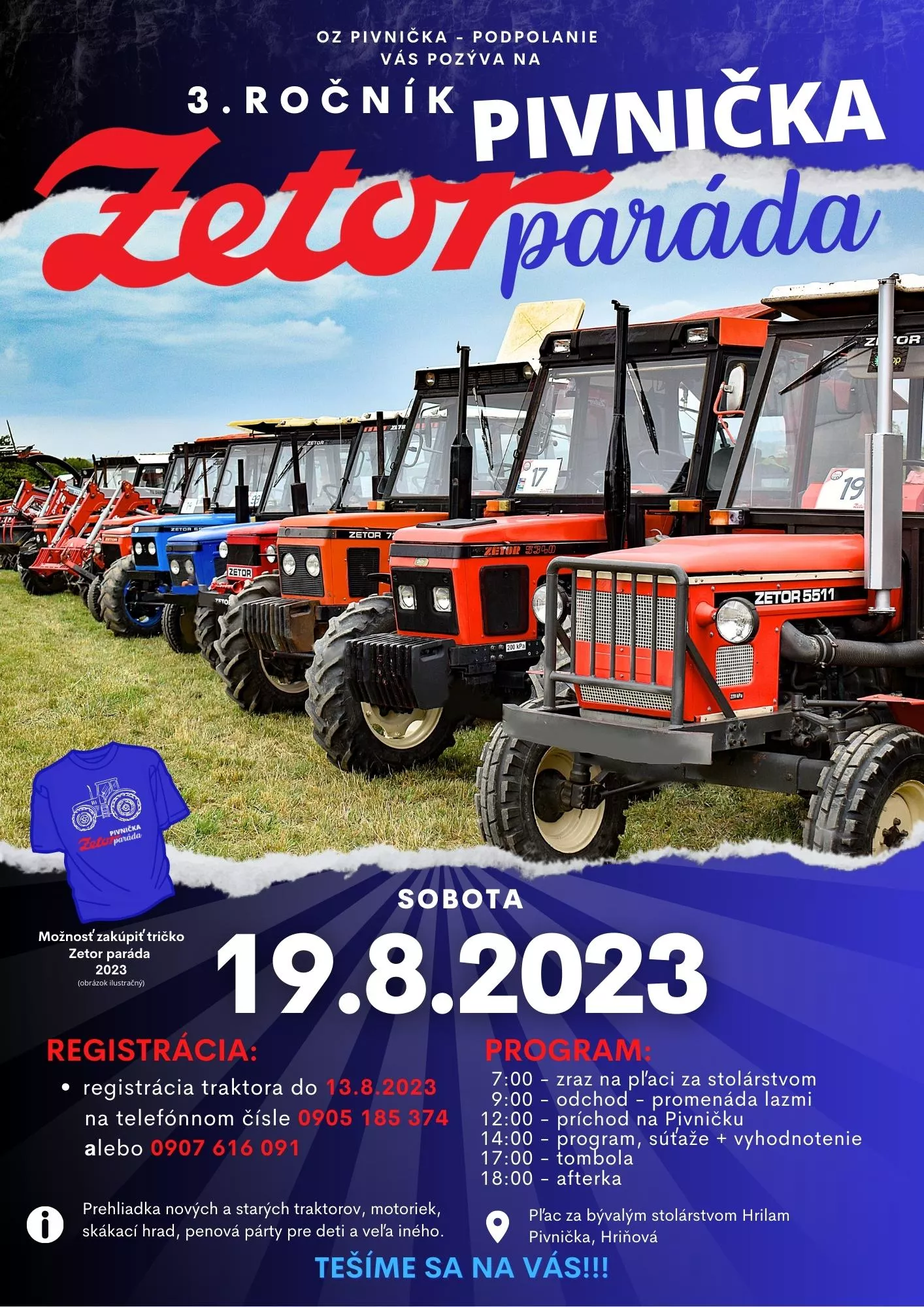 Zetor paráda Pivnička 2023