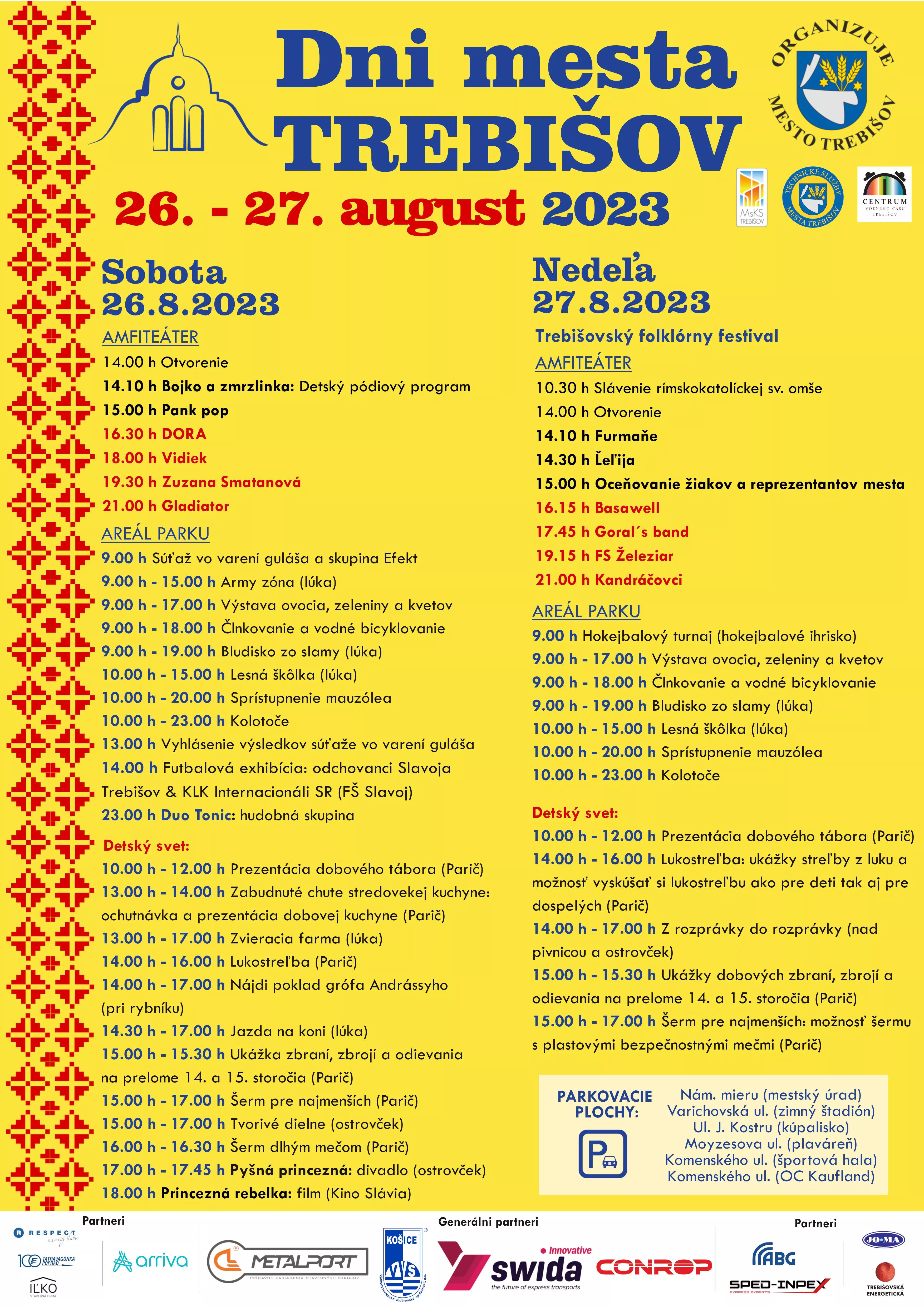 Dni mesta Trebišov 2023