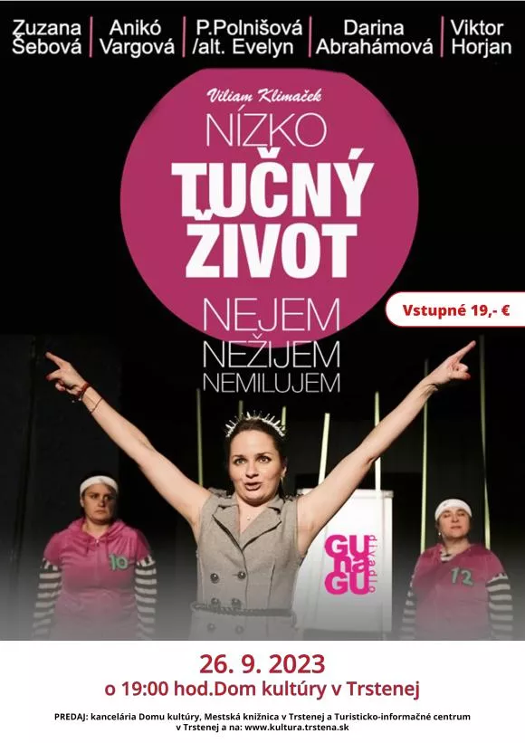 NÍZKOTUČNÝ ŽIVOT (nejem, nežijem, nemilujem)