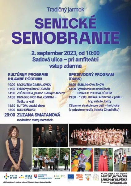 SENICKÉ SENOBRANIE UZAVRIE KULTÚRNE LETO