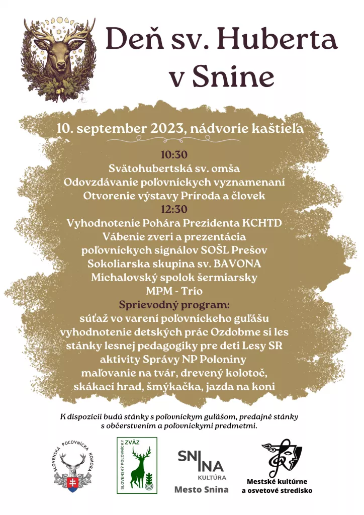 Deň sv. Huberta v Snine